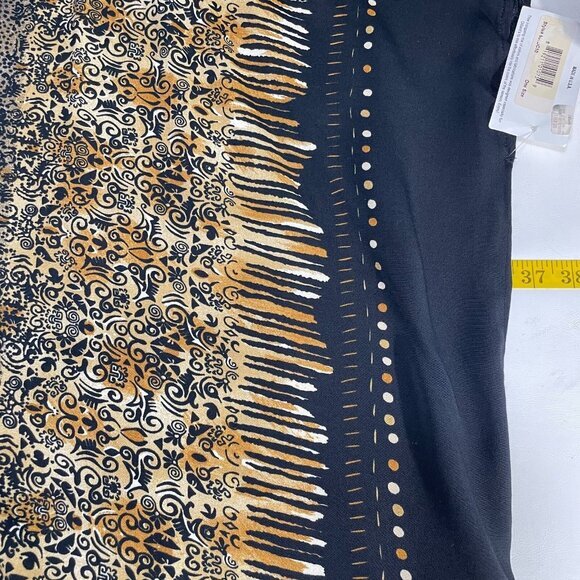 Carol Turner Artsy Top Womens One Size Flowy Poncho Kimono Oversized Animal Mob - Picture 13 of 14